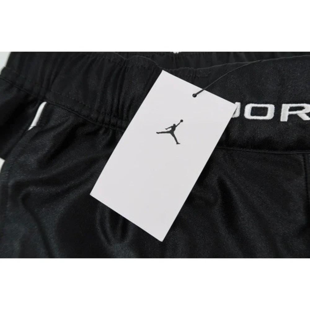 Jordan Cat Scratch Basketball Shorts Mens Medium Black White Jumpman HQ1208 NEW